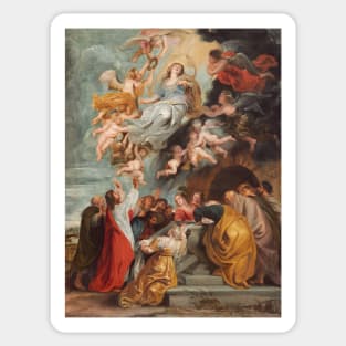 The Assumption of the Virgin - Sir Peter Paul Rubens Painting Sticker